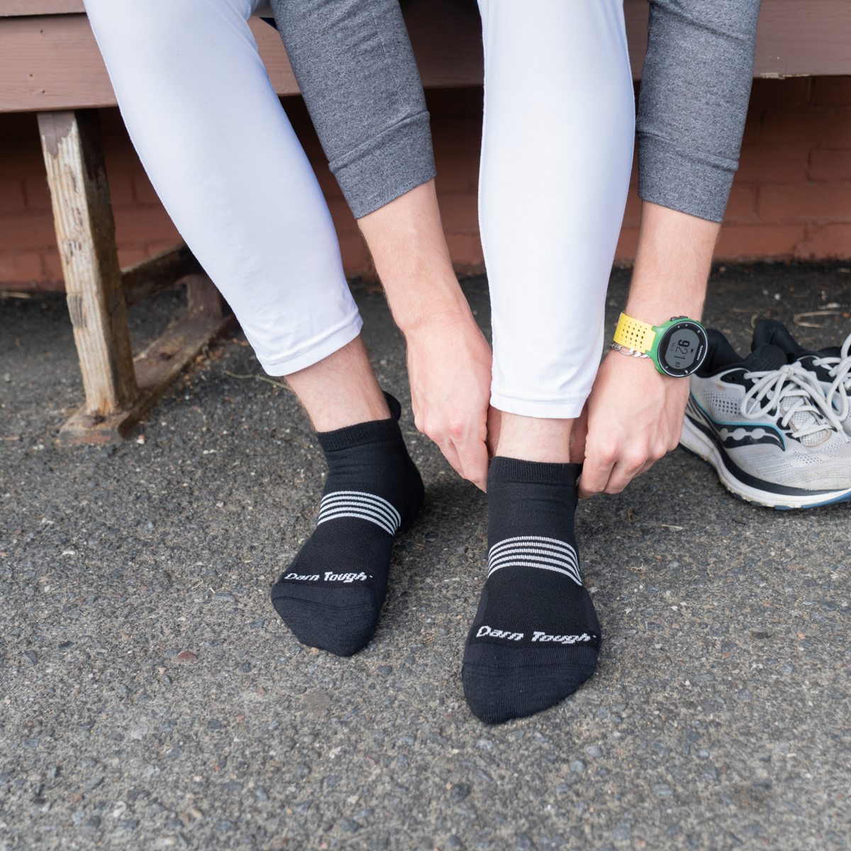 Darn Tough Vermont Men's Element No Show Running Sock 2-Pack