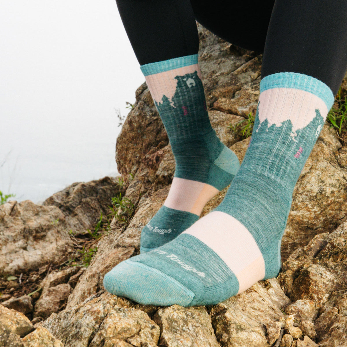 Darn Tough Vermont Women's Bear Town Micro Crew Lightweight Hiking Socks