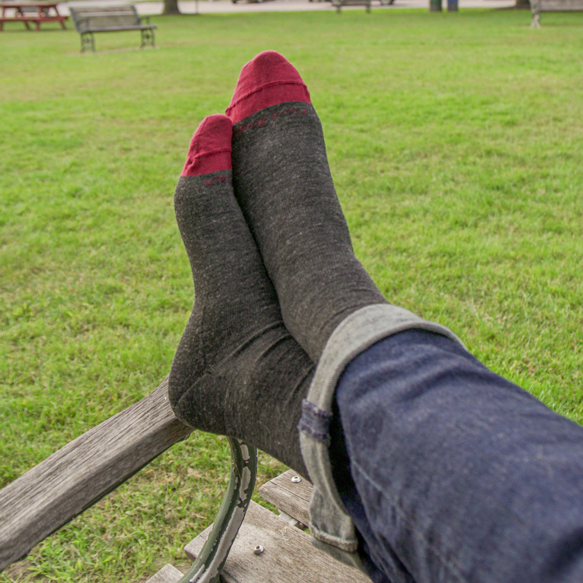 Darn Tough Vermont Men's Solid Crew Lightweight Lifestyle Socks