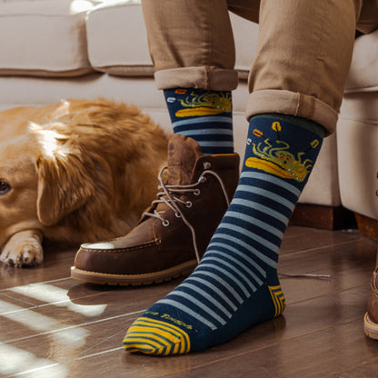 Darn Tough Vermont Men's Animal Haus Crew Lightweight Lifestyle Socks
