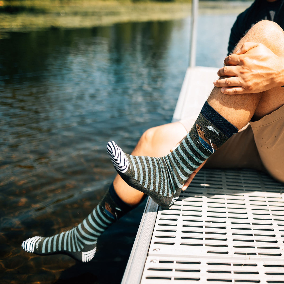 Darn Tough Vermont Men's Animal Haus Crew Lightweight Lifestyle Socks