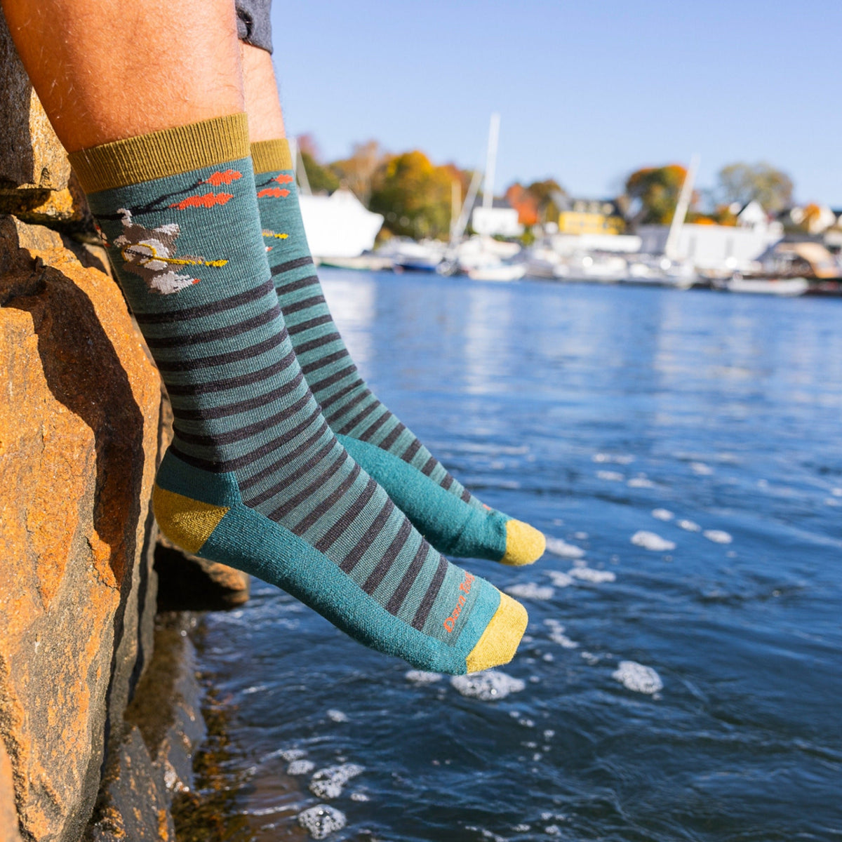 Darn Tough Vermont Men's Wild Life Crew Lightweight Lifestyle Socks