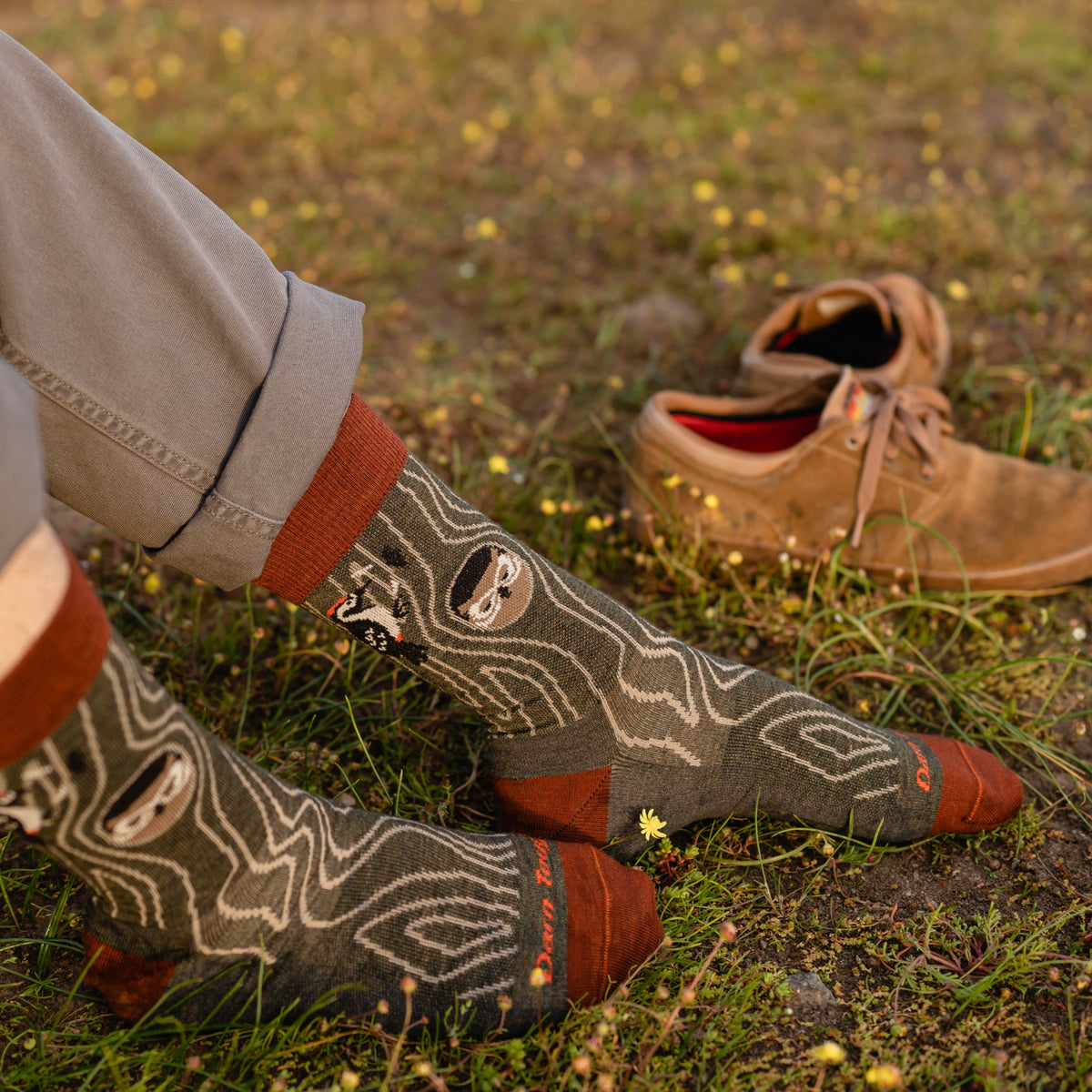 Darn Tough Vermont Men's Woody Crew Lightweight Lifestyle Socks