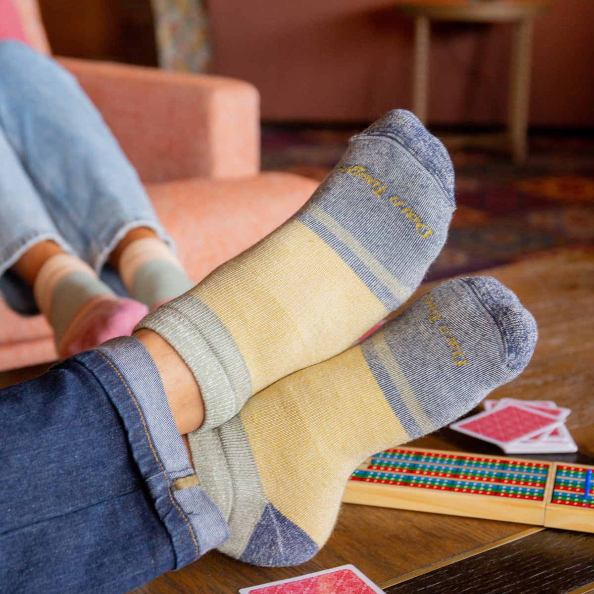 Darn Tough Vermont Men's Apres No Show Heavyweight Lifestyle Socks