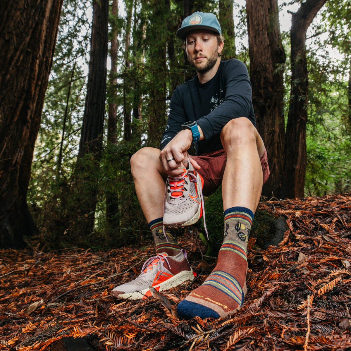 Darn Tough Vermont Men's Willoughby Micro Crew Lightweight Hiking Socks