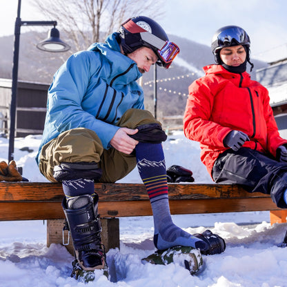 Darn Tough Vermont Men's Steep Lines Over-the-Calf Lightweight Ski & Snowboard Socks