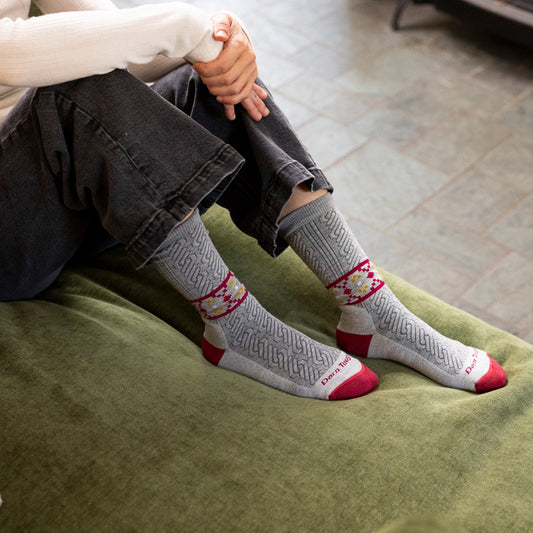 Darn Tough Vermont Women's Nordic Twist Crew Lightweight Lifestyle Socks