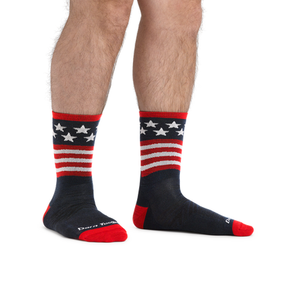 Darn Tough Vermont Men's Patriot Micro Crew Ultra-Lightweight Running Socks