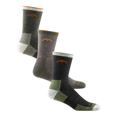 Darn Tough Vermont Men's Hiker Micro Crew 3-Pack