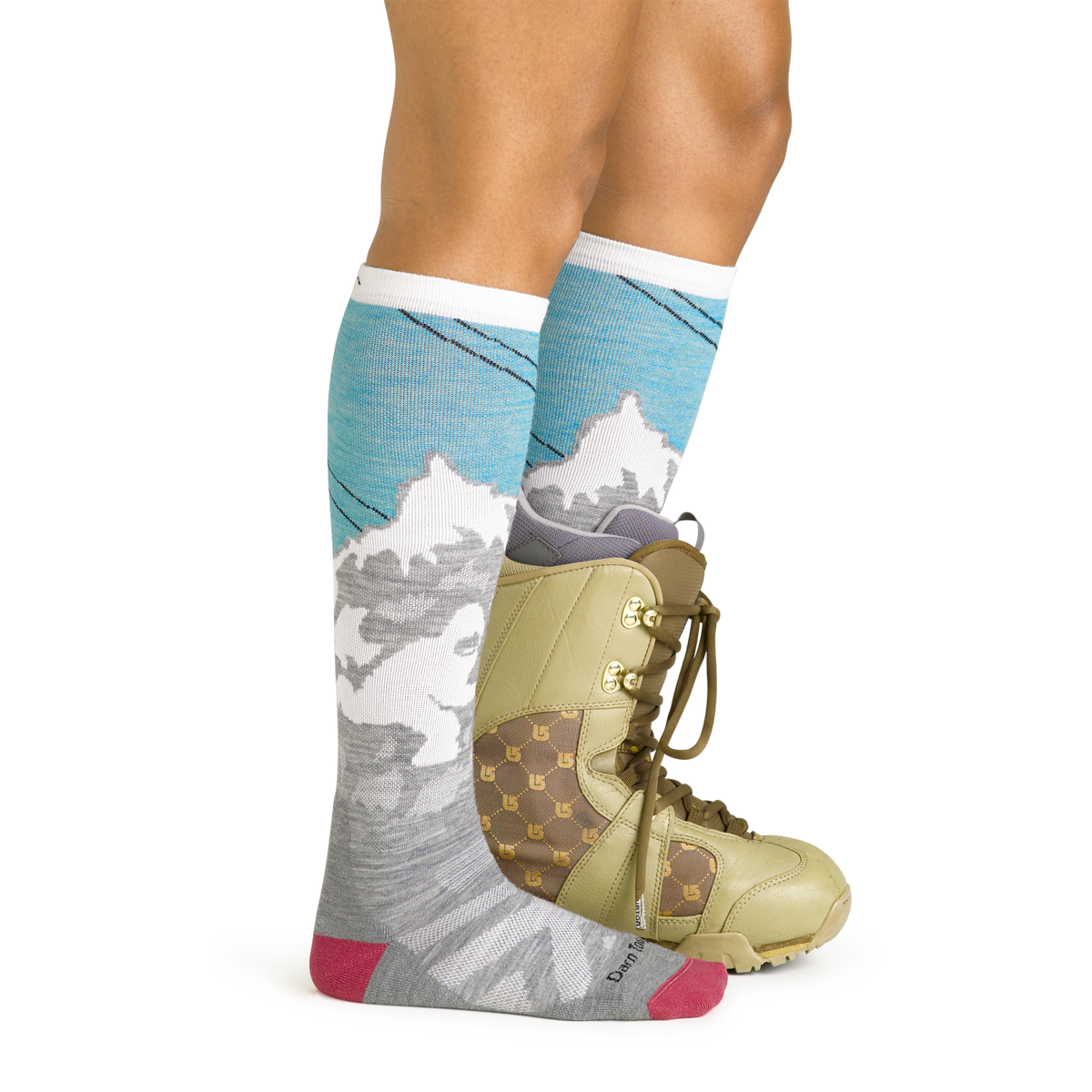 Darn Tough Vermont Women's Yeti Over-the-Calf Midweight Ski & Snowboard Socks