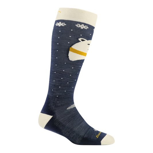 Darn Tough Vermont Kids Polar Bear Over-the-Calf Midweight Ski & Snowboard Socks