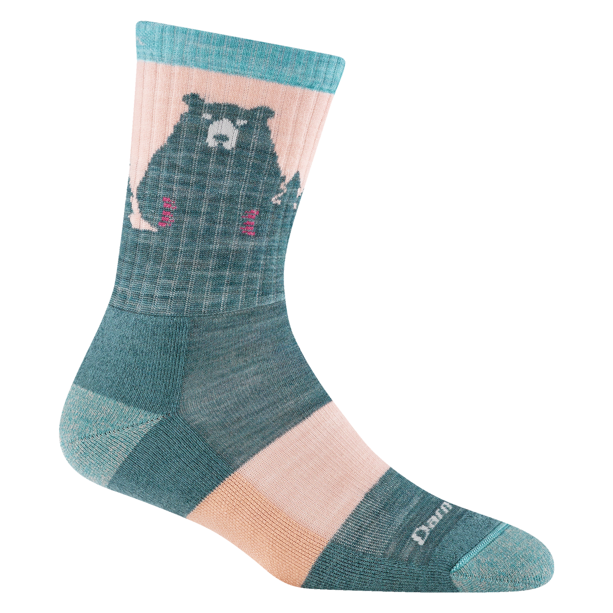 Darn Tough Vermont Women's Bear Town Micro Crew Lightweight Hiking Socks