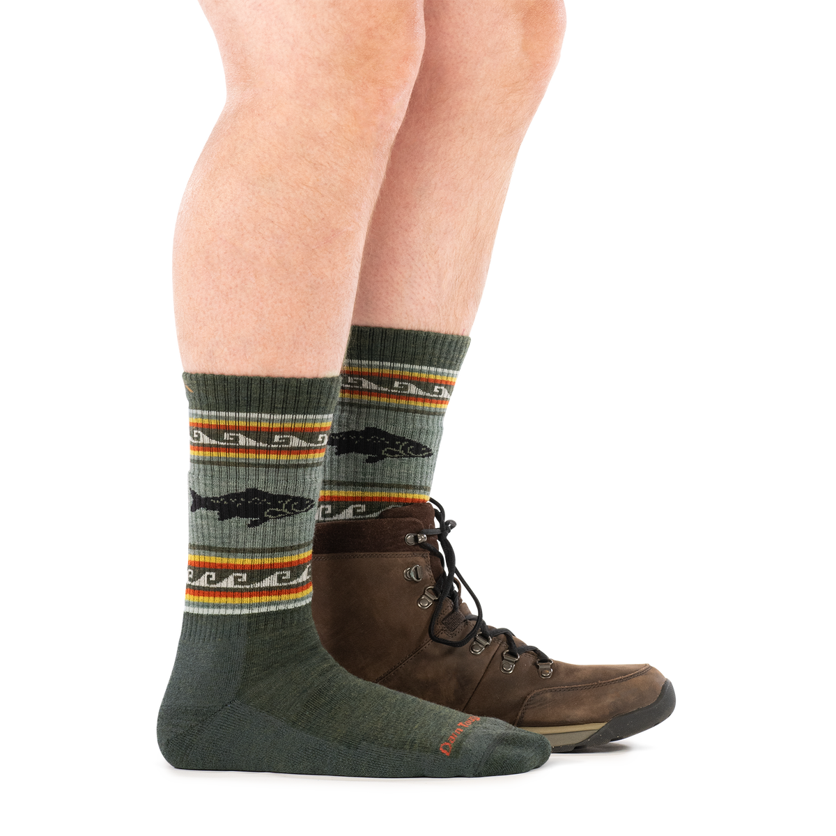 Darn Tough Vermont Men's Vangrizzle Boot Midweight Hiking Socks