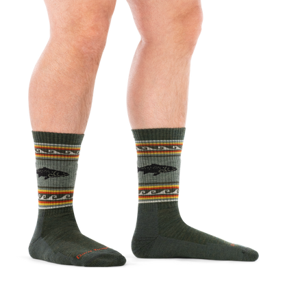 Darn Tough Vermont Men's Vangrizzle Boot Midweight Hiking Socks