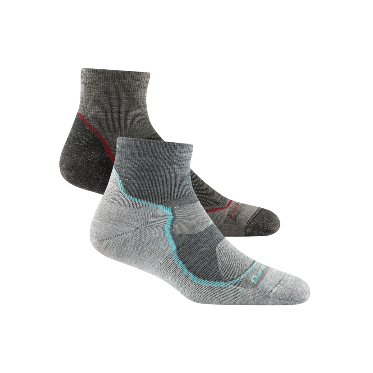 Darn Tough Vermont Men's and Women's Hiker 1/4 Sock 2-Pack