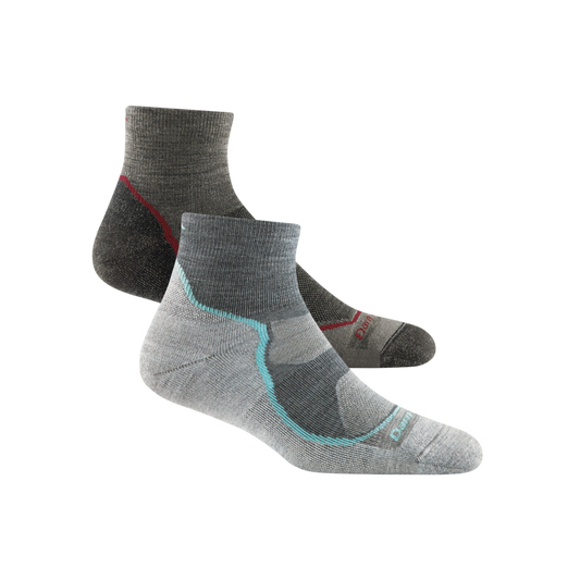 Darn Tough Vermont Men's and Women's Hiker 1/4 Sock 2-Pack