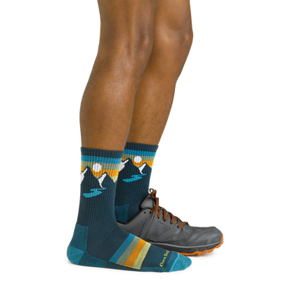 Darn Tough Vermont Men's Sunset Ridge Micro Crew Lightweight Hiking Socks