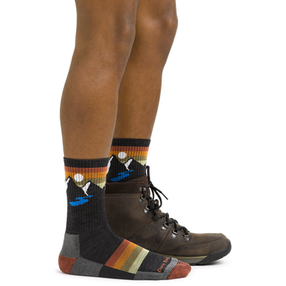 Darn Tough Vermont Men's Sunset Ridge Micro Crew Lightweight Hiking Socks