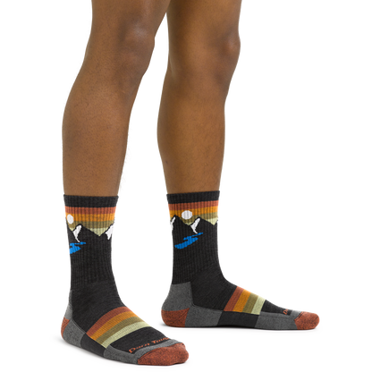 Darn Tough Vermont Men's Sunset Ridge Micro Crew Lightweight Hiking Socks