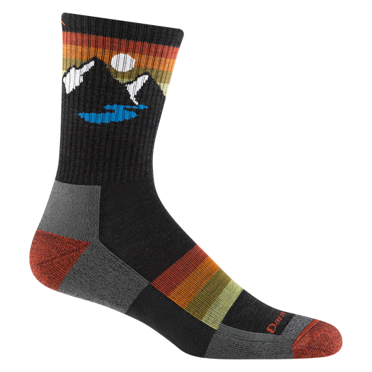 Darn Tough Vermont Men's Sunset Ridge Micro Crew Lightweight Hiking Socks