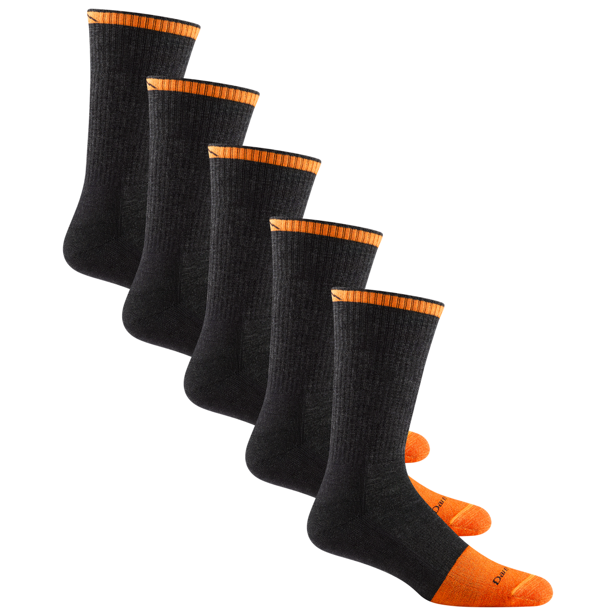 Darn Tough Vermont Men's Steely Boot Work Sock 5-Pack