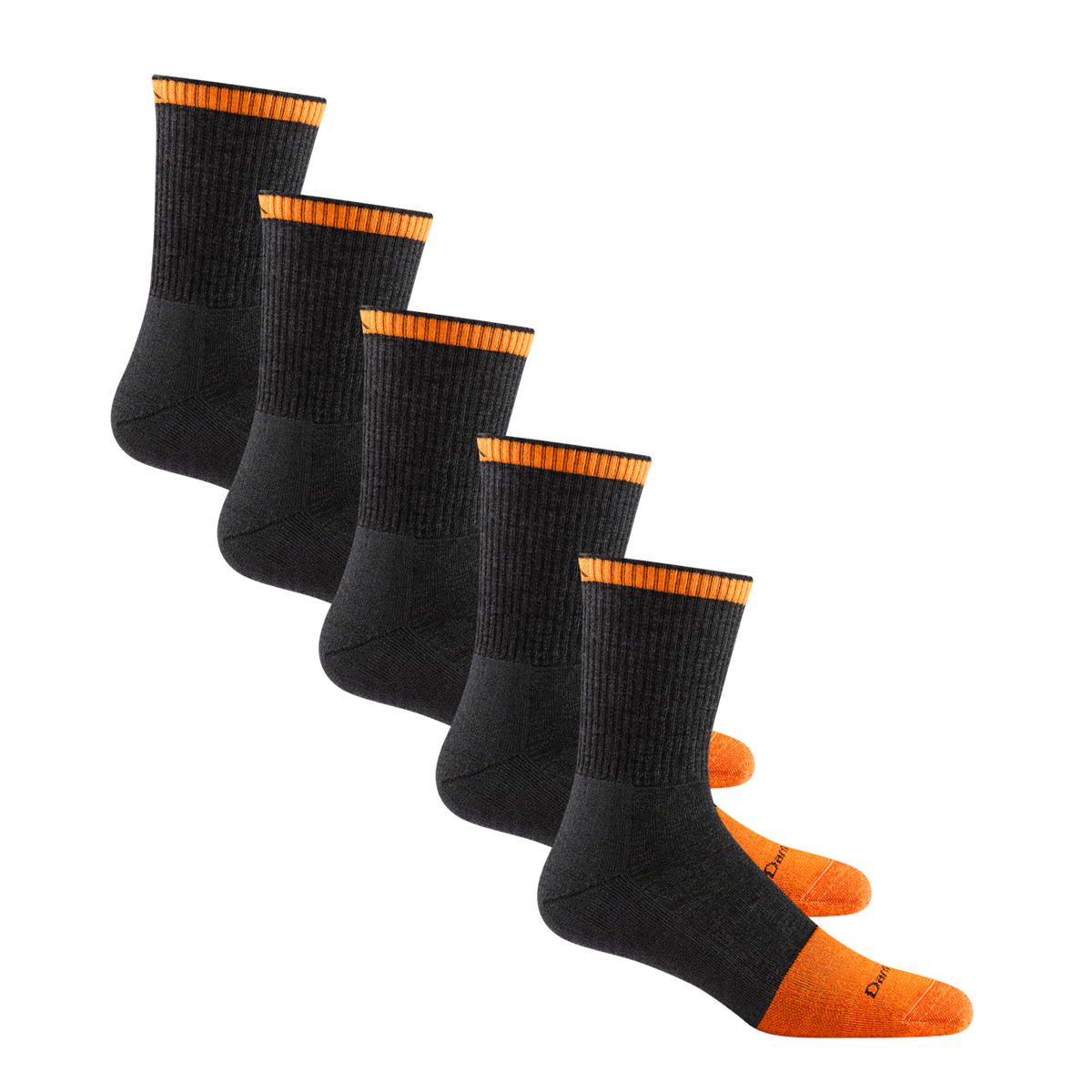 Darn Tough Vermont Men's Steely Micro Crew Sock 5-Pack
