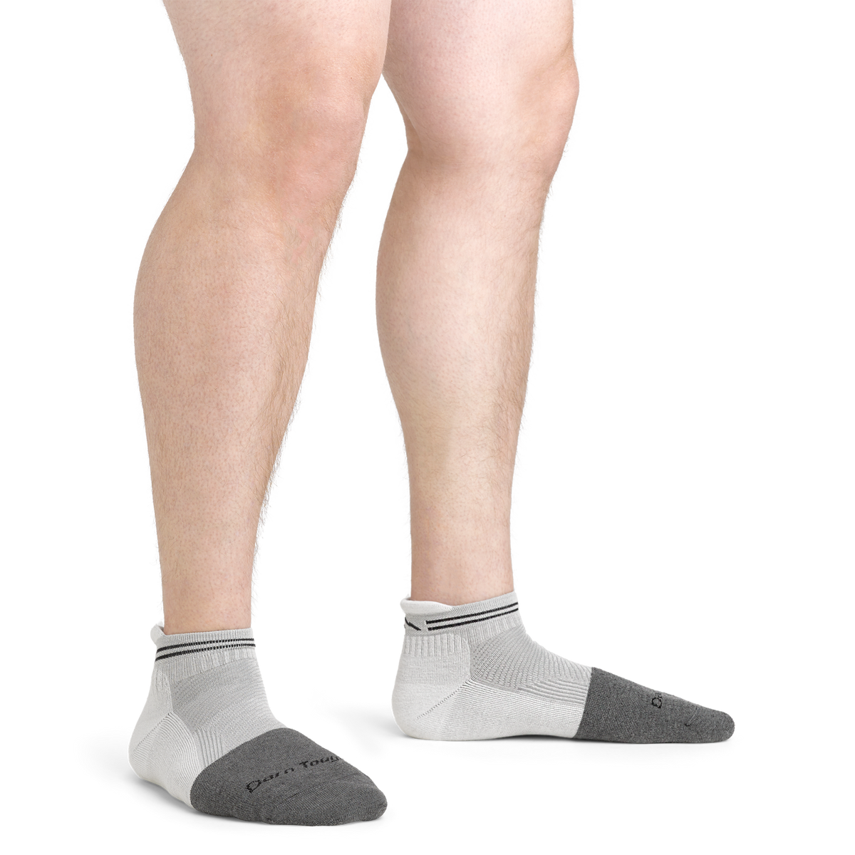 Darn Tough Vermont Men's Steely No Show Tab Lightweight Work Socks