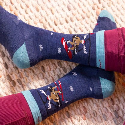 Darn Tough Vermont Unisex Moose On The Loose Crew Lightweight Lifestyle Socks