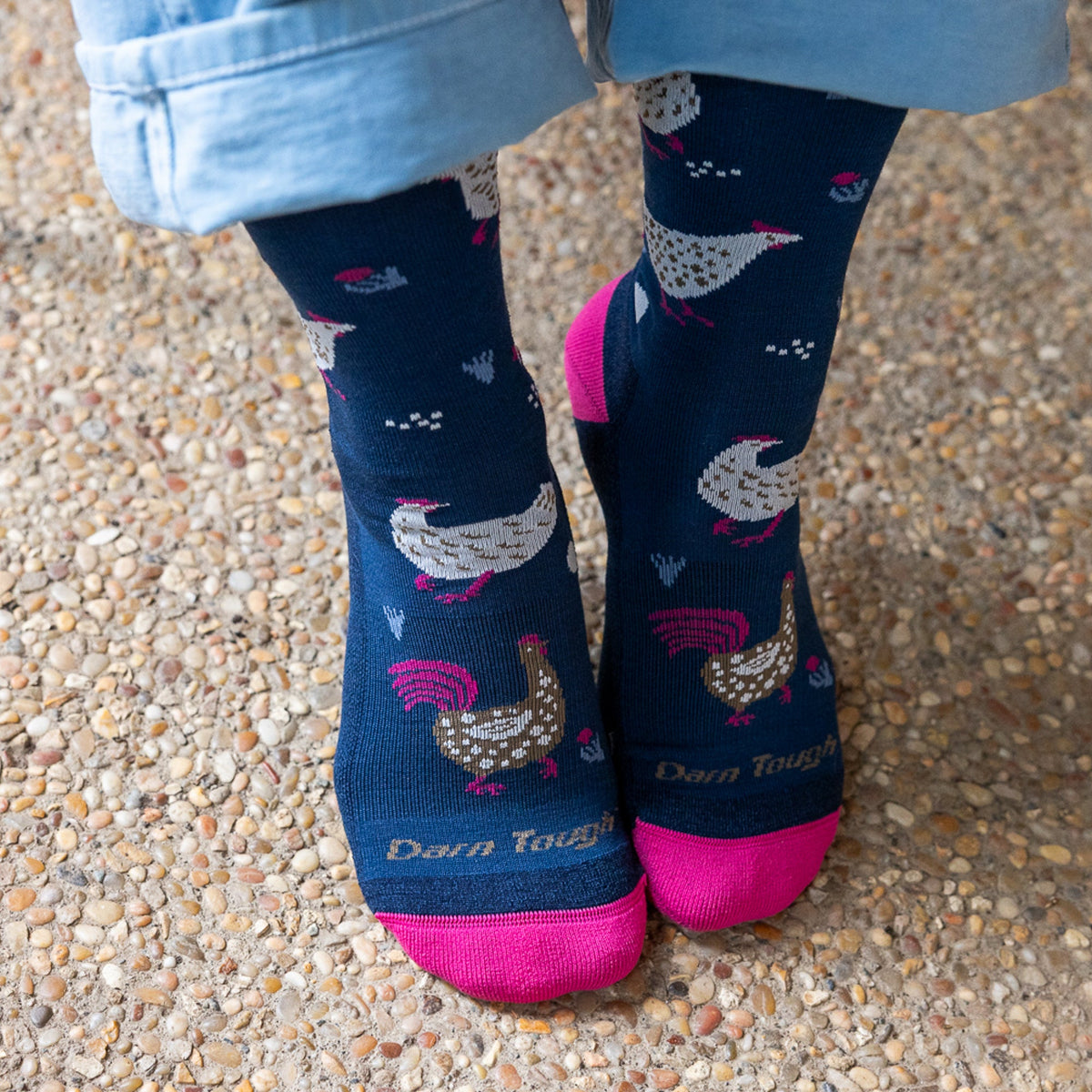 Darn Tough Vermont Women's Mother Clucker Crew Lightweight Lifestyle Socks