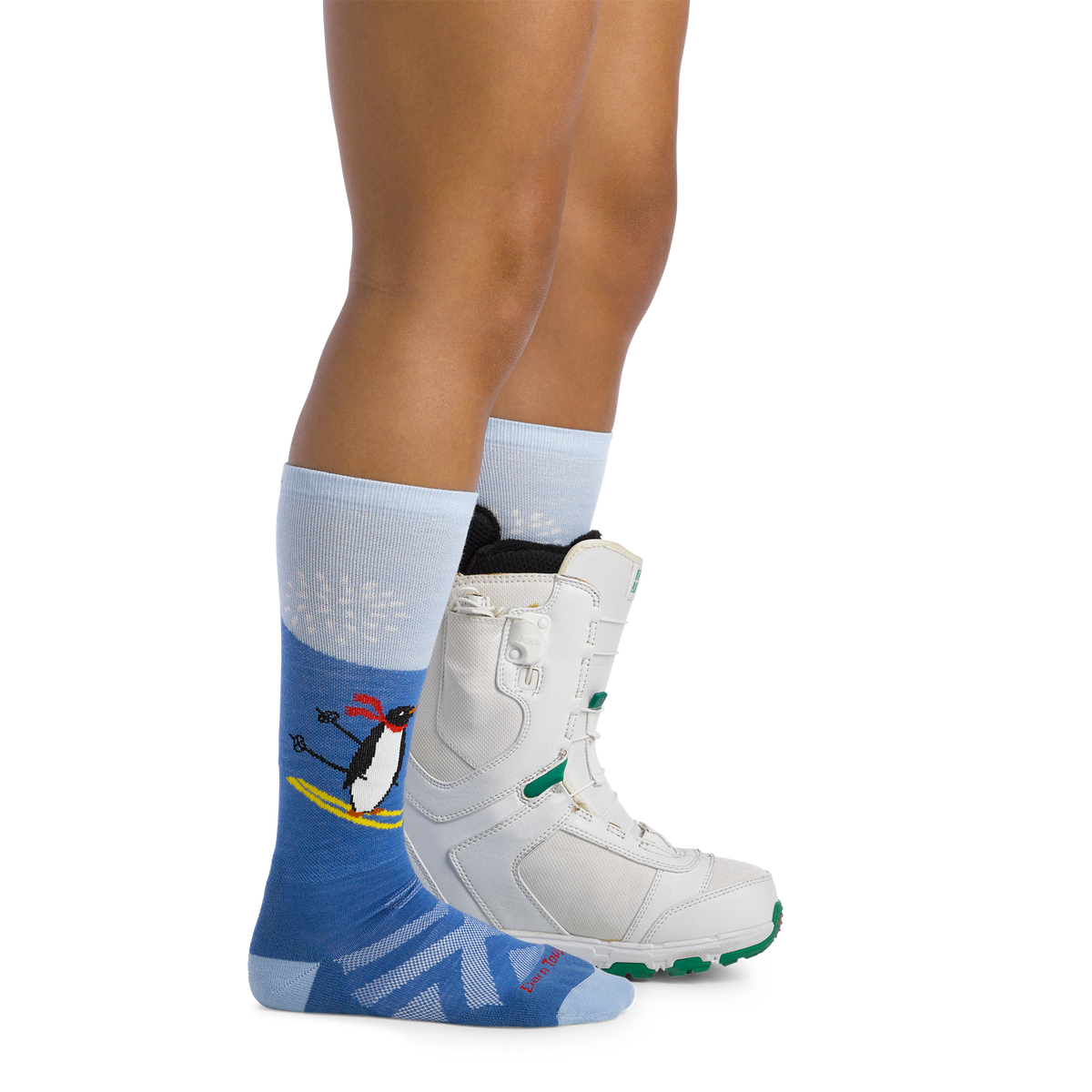 Darn Tough Vermont Kids Penguin Peak Over-the-Calf Midweight Ski & Snowboard Socks