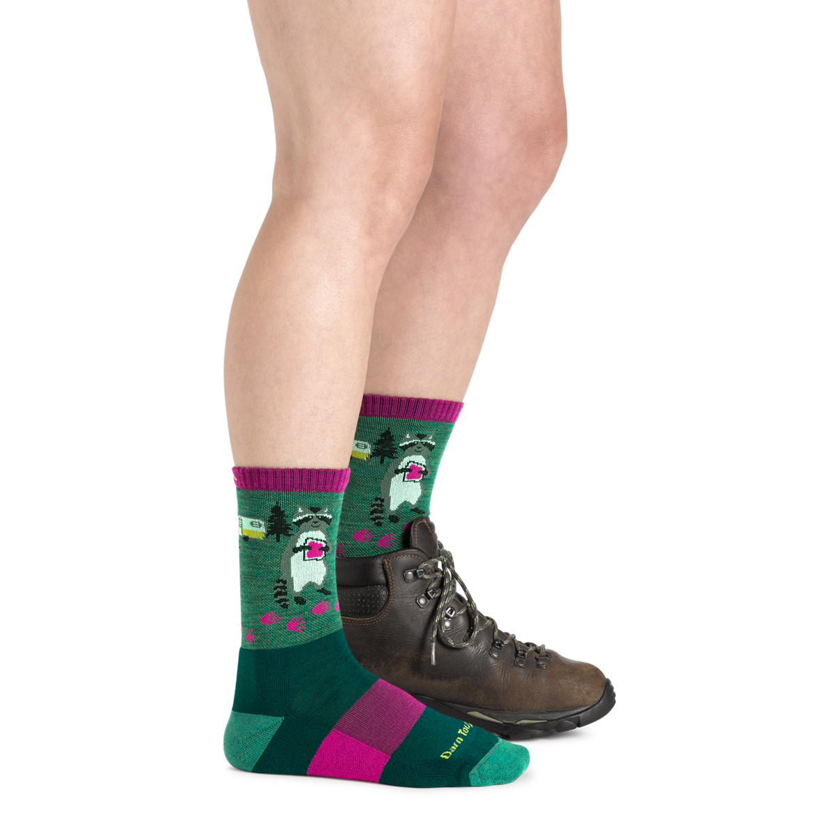 Darn Tough Vermont Women's Critter Club Micro Crew Lightweight Hiking Socks