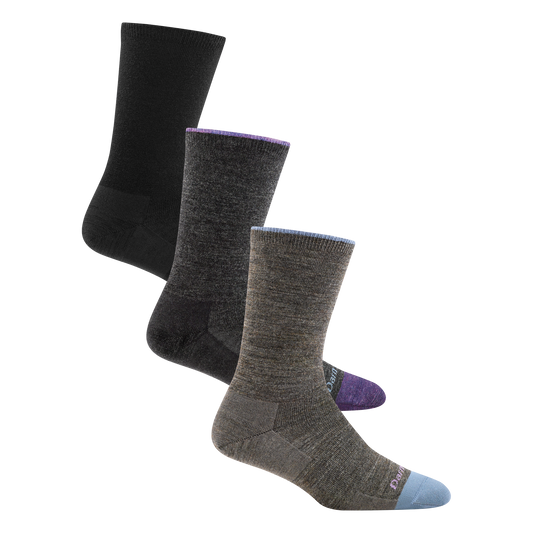 Darn Tough Vermont Women's Solid Basic Lifestyle 3-Pack