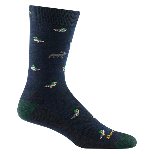 Darn Tough Vermont Men's Duck Duck Moose Crew Lightweight Lifestyle Socks