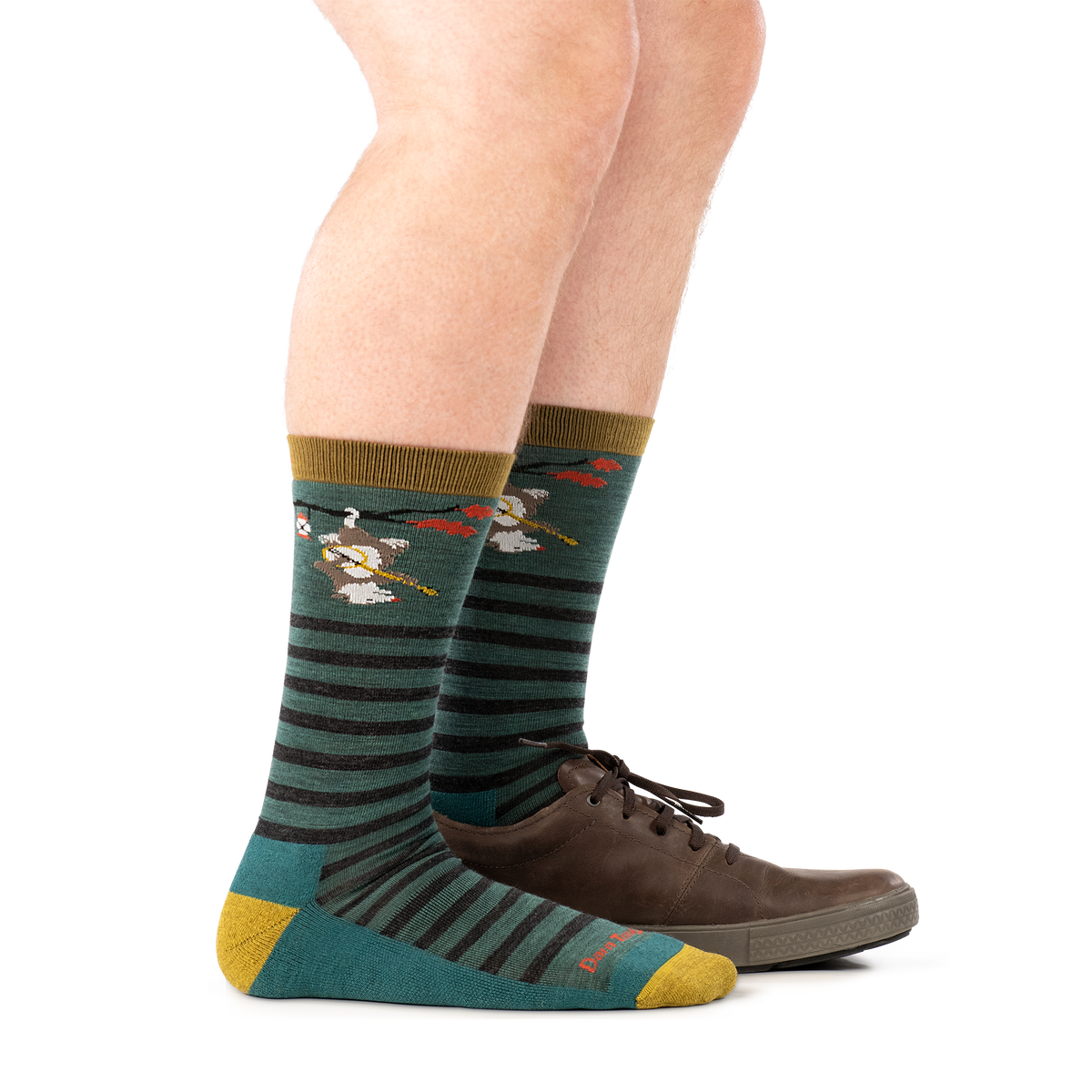 Darn Tough Vermont Men's Wild Life Crew Lightweight Lifestyle Socks