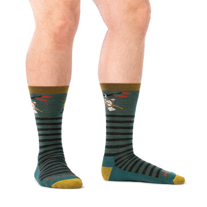 Darn Tough Vermont Men's Wild Life Crew Lightweight Lifestyle Socks