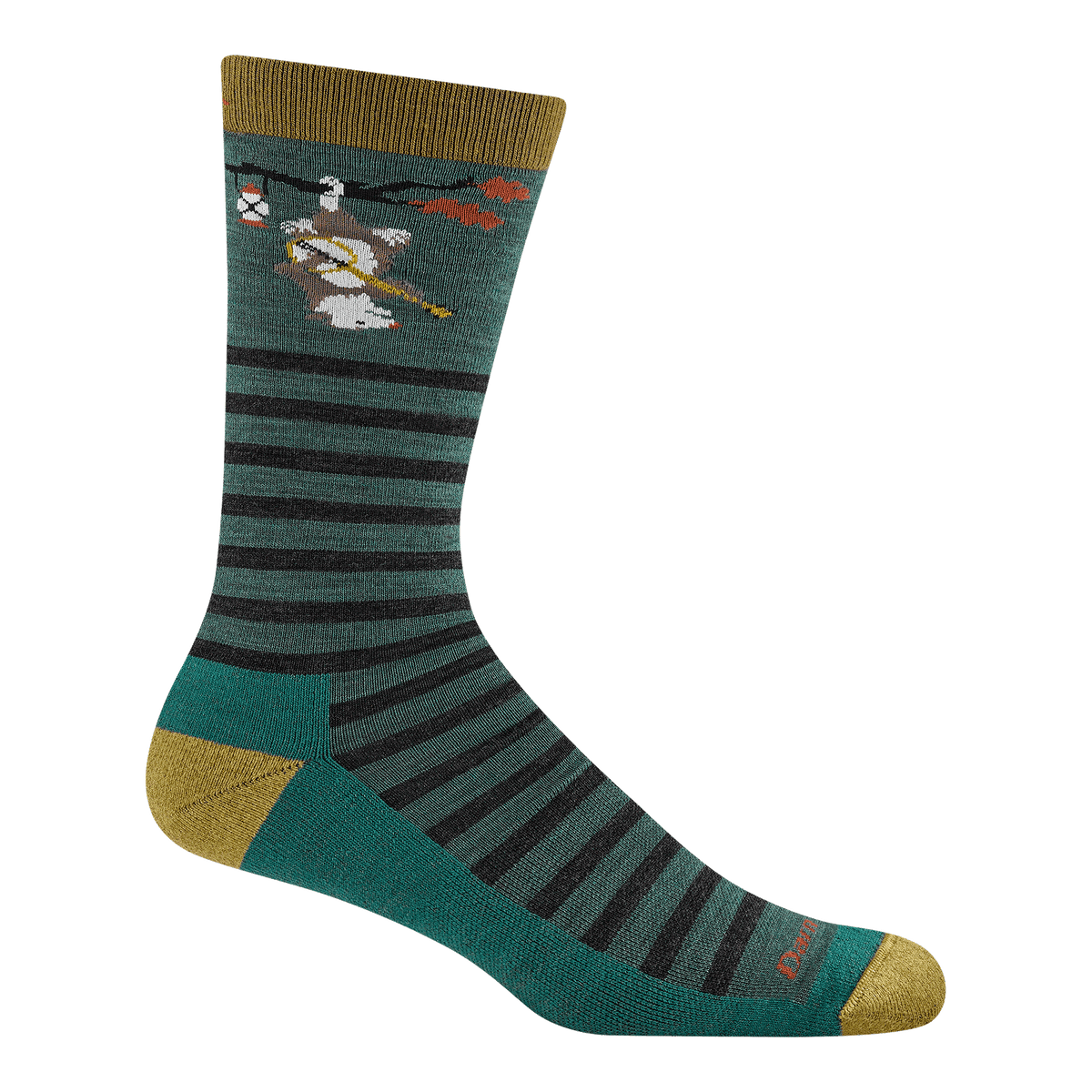 Darn Tough Vermont Men's Wild Life Crew Lightweight Lifestyle Socks