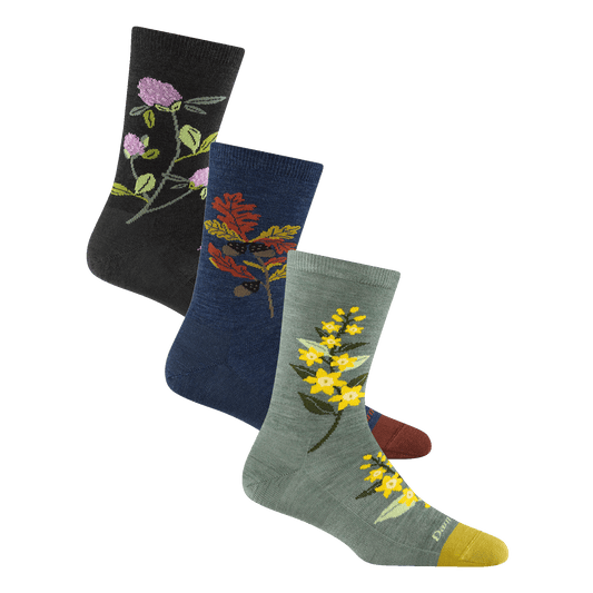 Darn Tough Vermont Women's Blossom Bouquet Lifestyle Crew 3-Pack