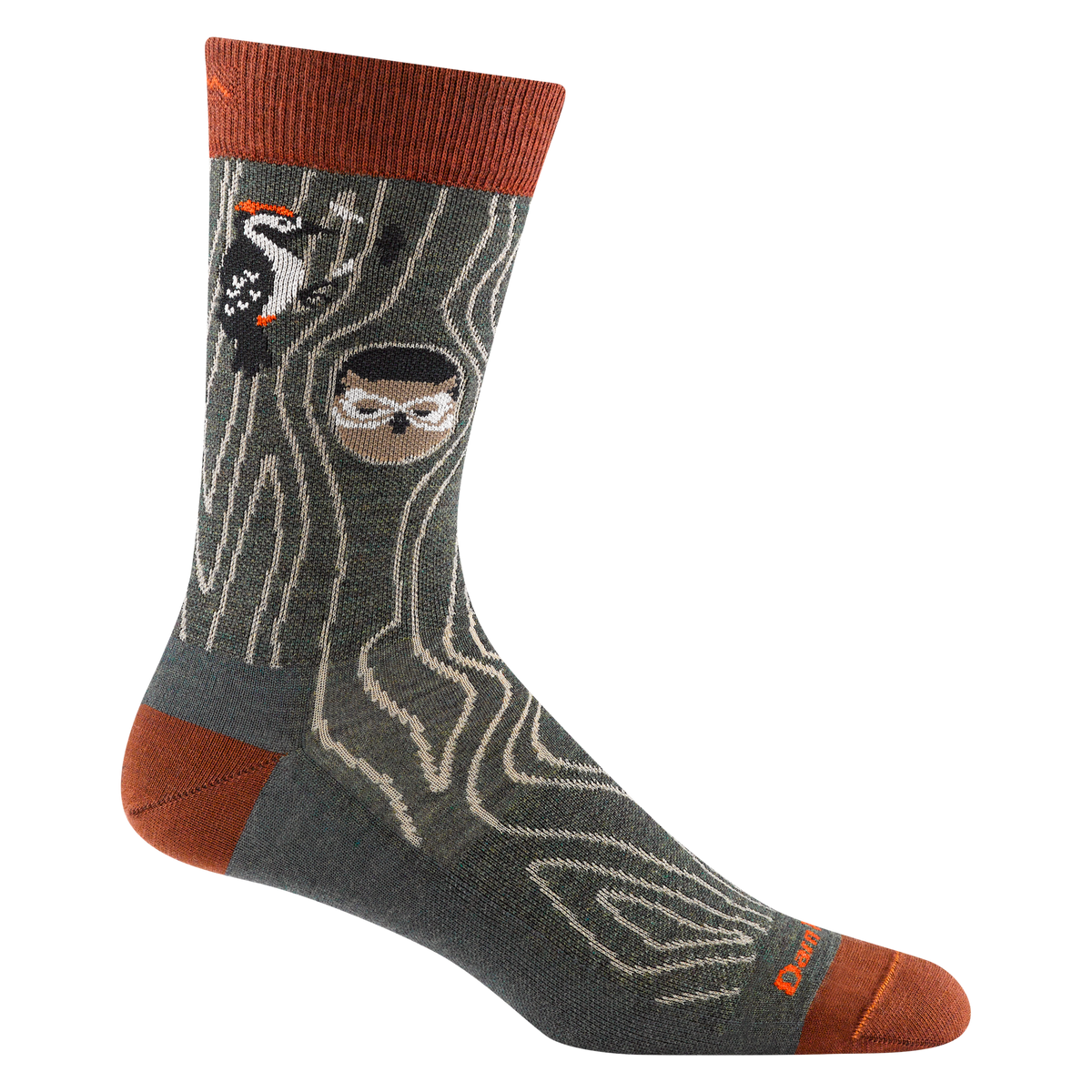Darn Tough Vermont Men's Woody Crew Lightweight Lifestyle Socks