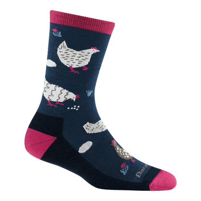 Darn Tough Vermont Women's Mother Clucker Crew Lightweight Lifestyle Socks