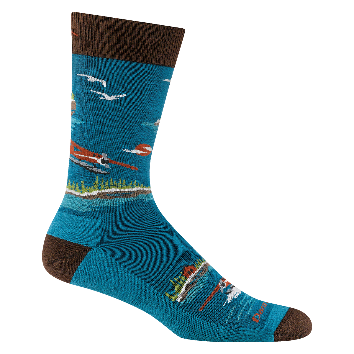 Darn Tough Vermont Men's Float Boat Crew Lightweight Lifestyle Socks-Last Chance