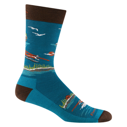 Darn Tough Vermont Men's Float Boat Crew Lightweight Lifestyle Socks-Last Chance