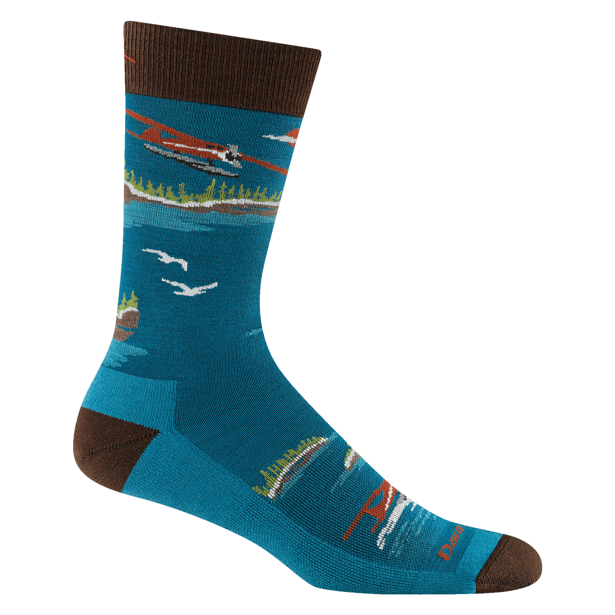 Darn Tough Vermont Men's Float Boat Crew Lightweight Lifestyle Socks-Last Chance