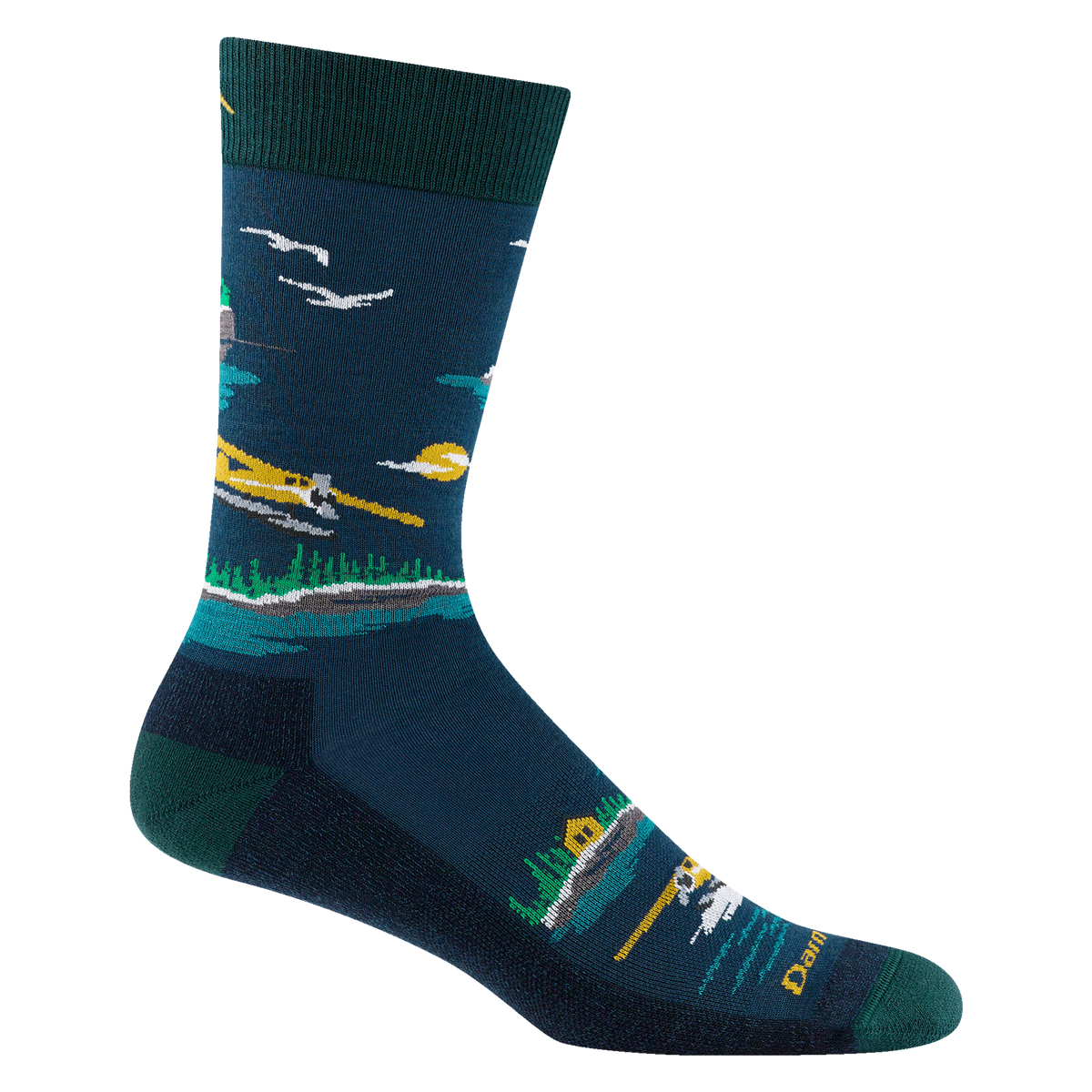 Darn Tough Vermont Men's Float Boat Crew Lightweight Lifestyle Socks