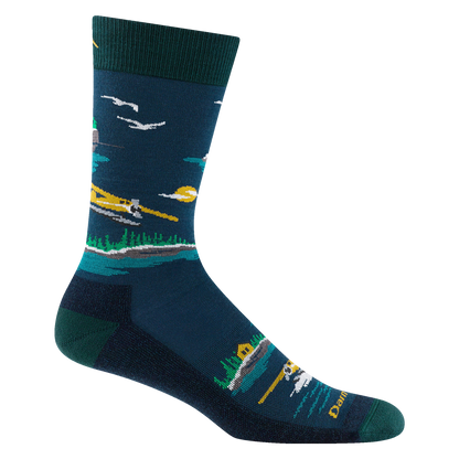 Darn Tough Vermont Men's Float Boat Crew Lightweight Lifestyle Socks