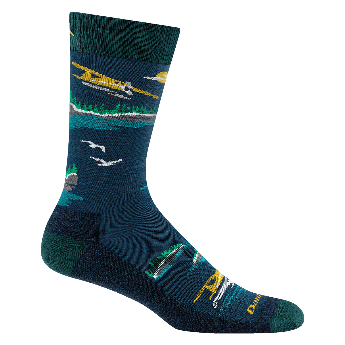 Darn Tough Vermont Men's Float Boat Crew Lightweight Lifestyle Socks