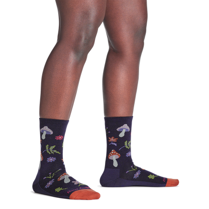 Darn Tough Vermont Women's Shroom Bloom Crew Lightweight Lifestyle Socks