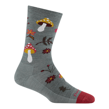 Darn Tough Vermont Women's Shroom Bloom Crew Lightweight Lifestyle Socks