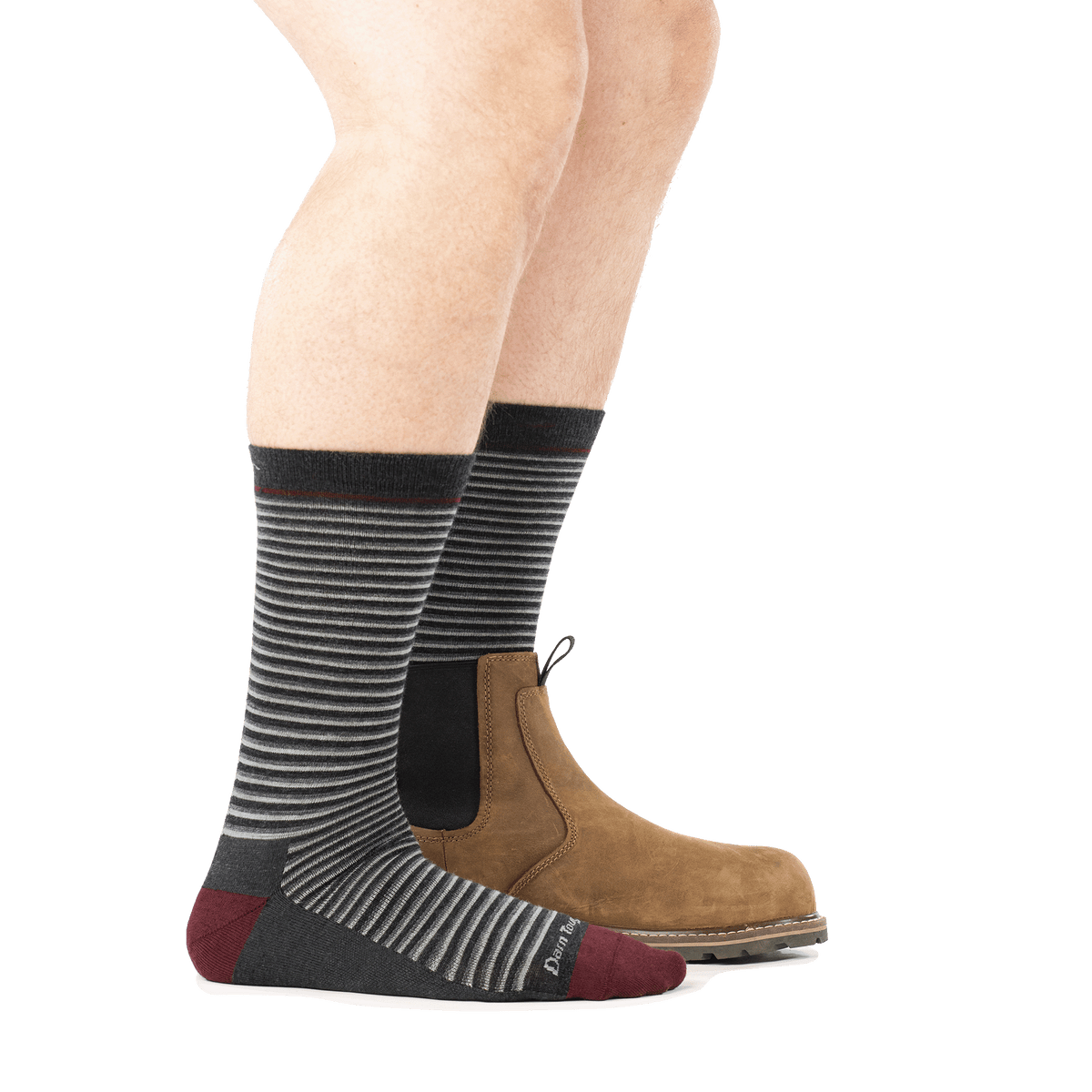 Darn Tough Vermont Men's Microstripe Crew Lightweight Lifestyle Socks
