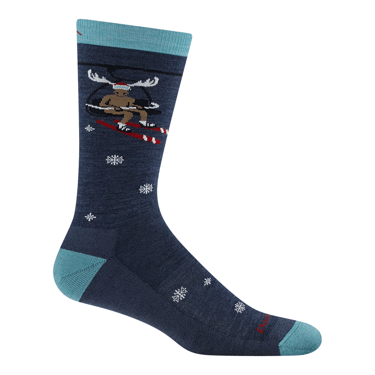 Darn Tough Vermont Unisex Moose On The Loose Crew Lightweight Lifestyle Socks