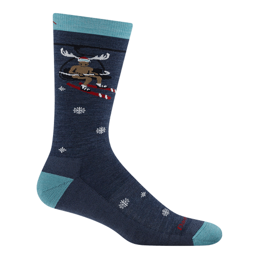 Darn Tough Vermont Unisex Moose On The Loose Crew Lightweight Lifestyle Socks